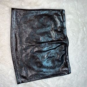 Forever 21 Iridescent Turqoise Tube Top